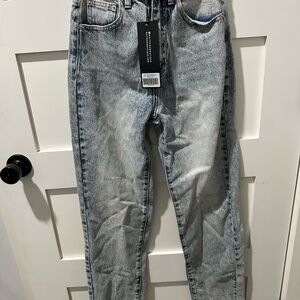 NWT White Fox XXS who’s that girl straight leg jeans washed blue
